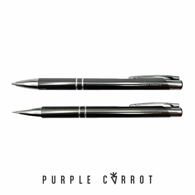 Personalised Metallic Pen & Pencil Set