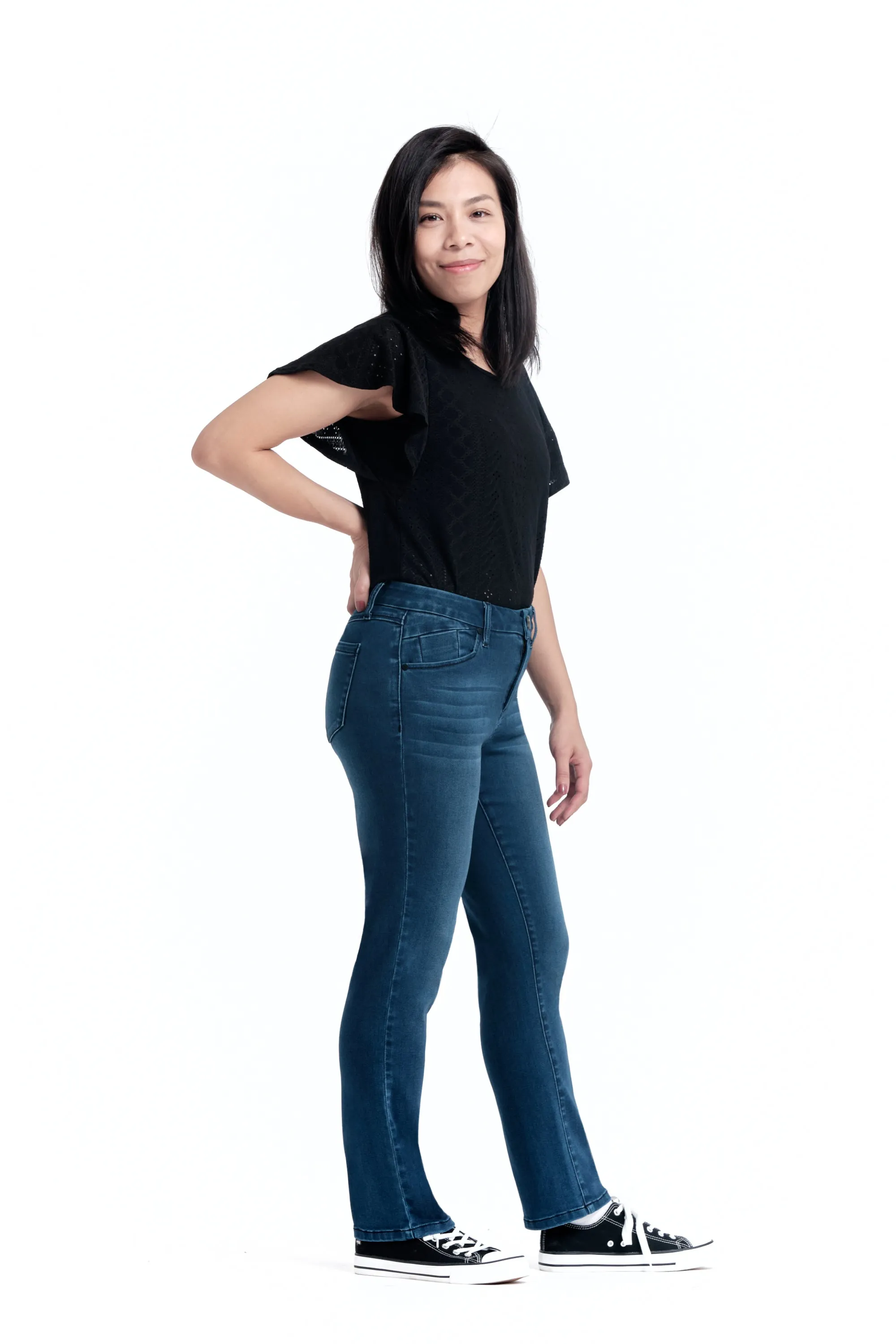 Petite Sheila Better Butter Slim Straight in Lanie