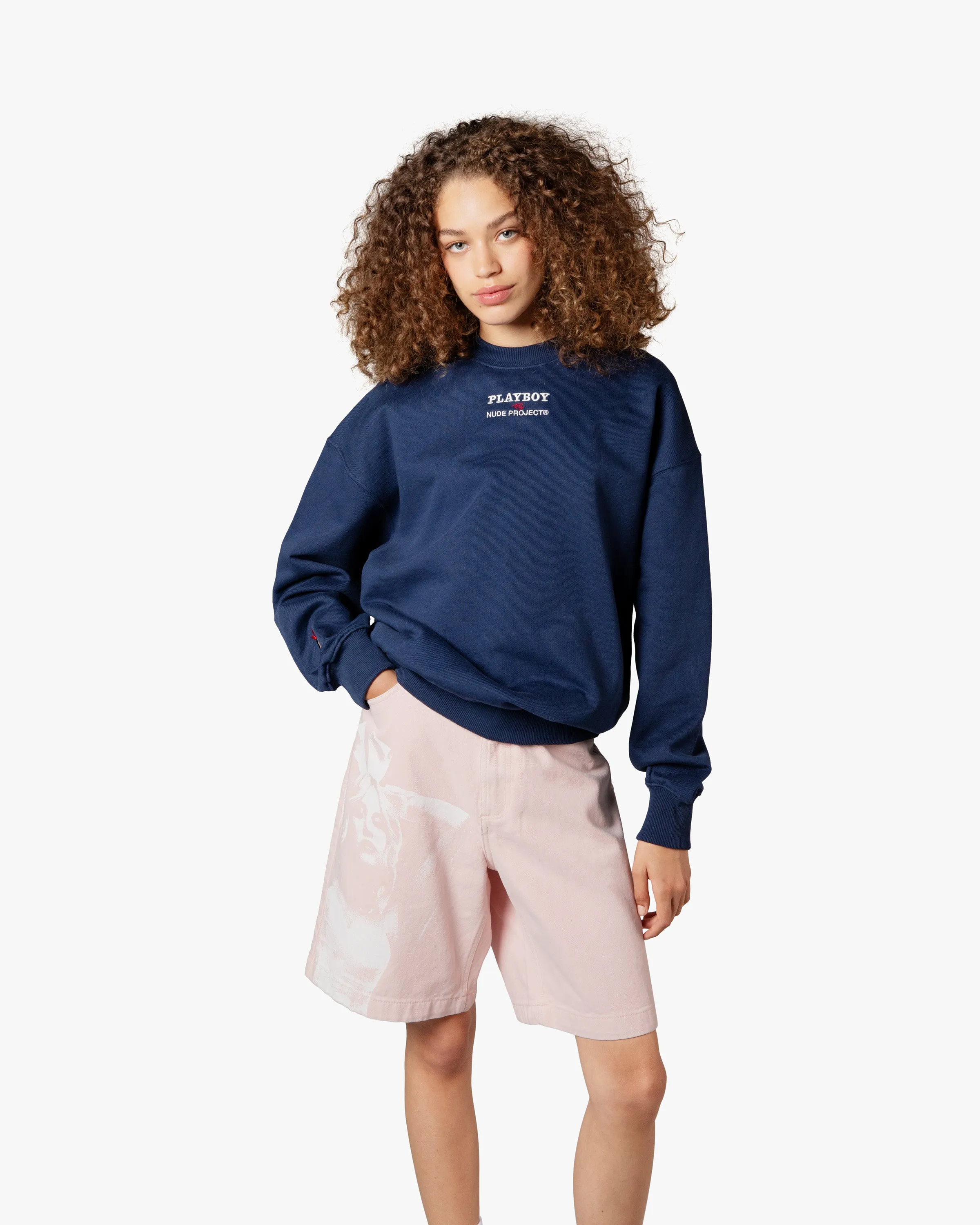 PIN-UP CREWNECK NAVY