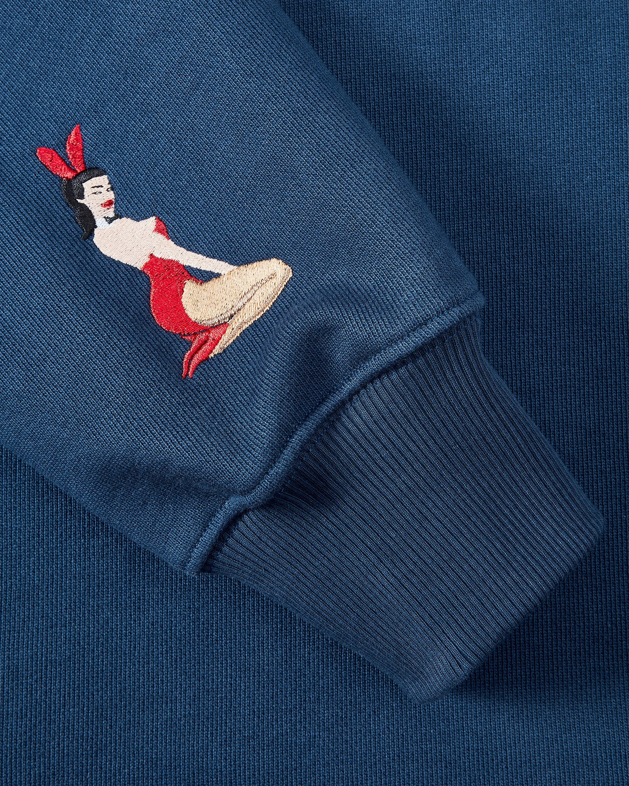 PIN-UP CREWNECK NAVY