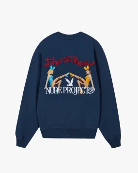 PIN-UP CREWNECK NAVY