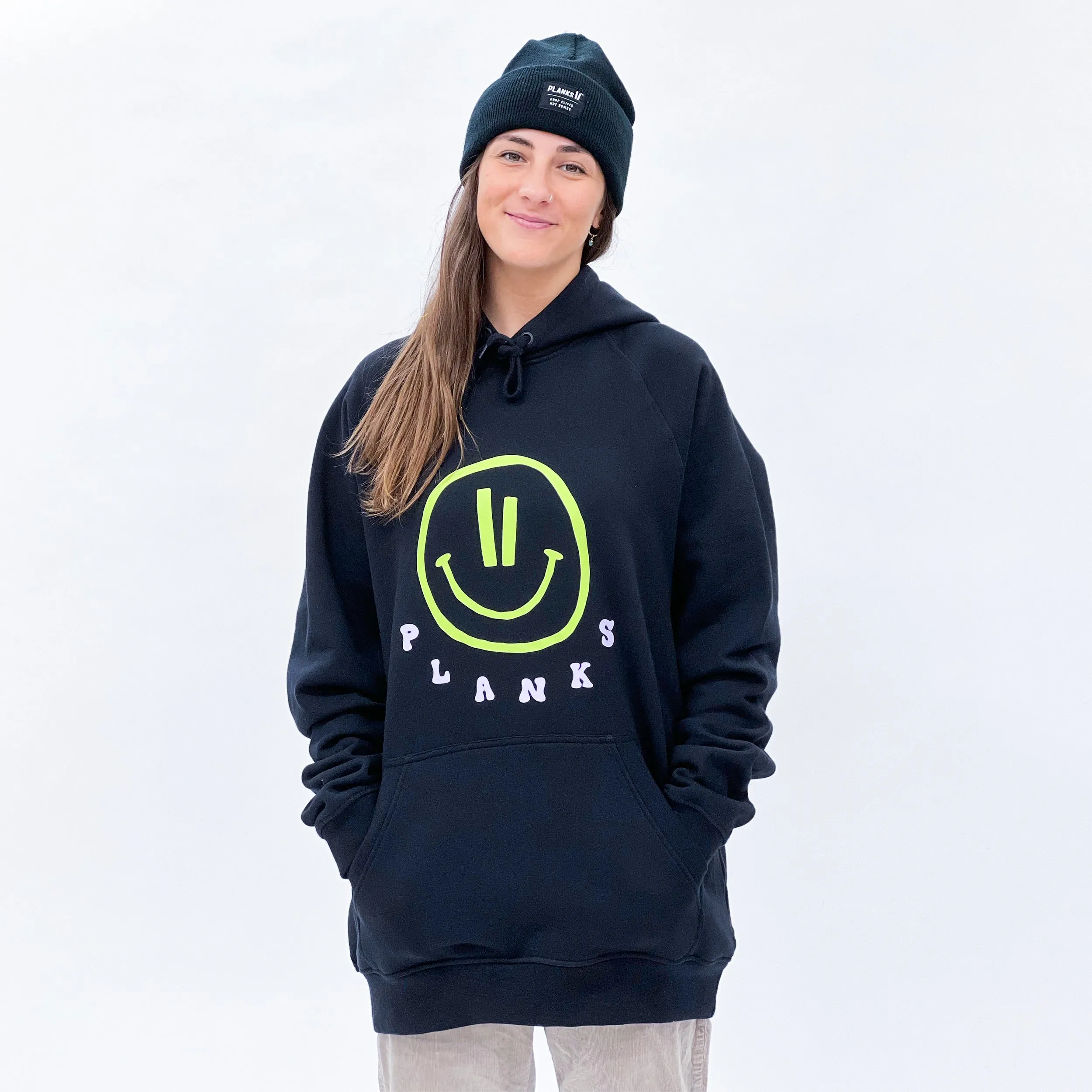 Rave Face Organic Raglan Hoodie