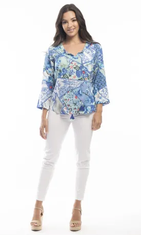 Rayon Top Boho Kintsugi