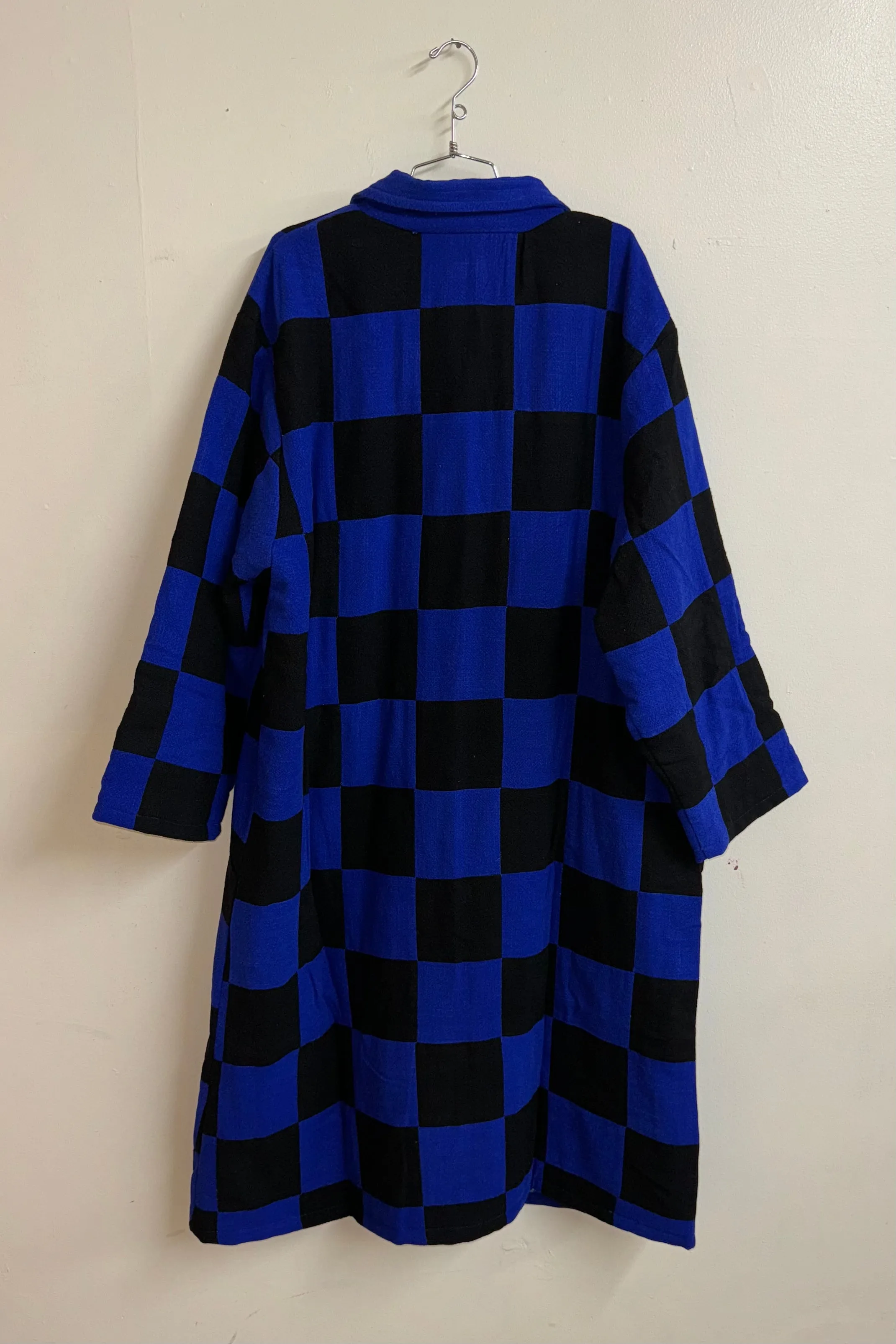 Scrap #29 Blue/Black Chessboard Coat XL/1X