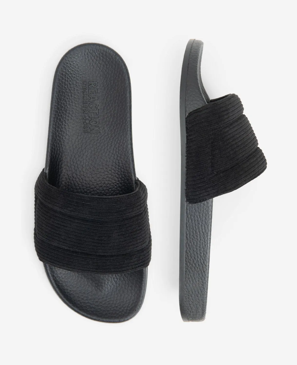 Screen Quilted Slide Sandal