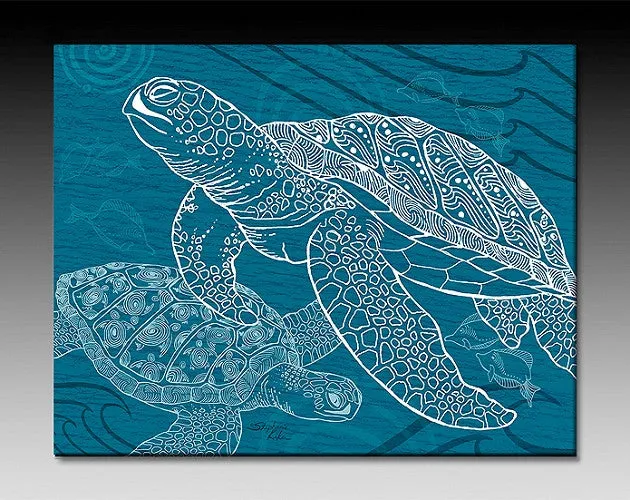 Sea Turtle One Color Ceramic Tile