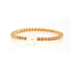 Seabreeze Pearl Ring Rose Gold