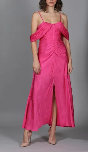 Self-Portrait Fuschia Off Shoulder Dress
