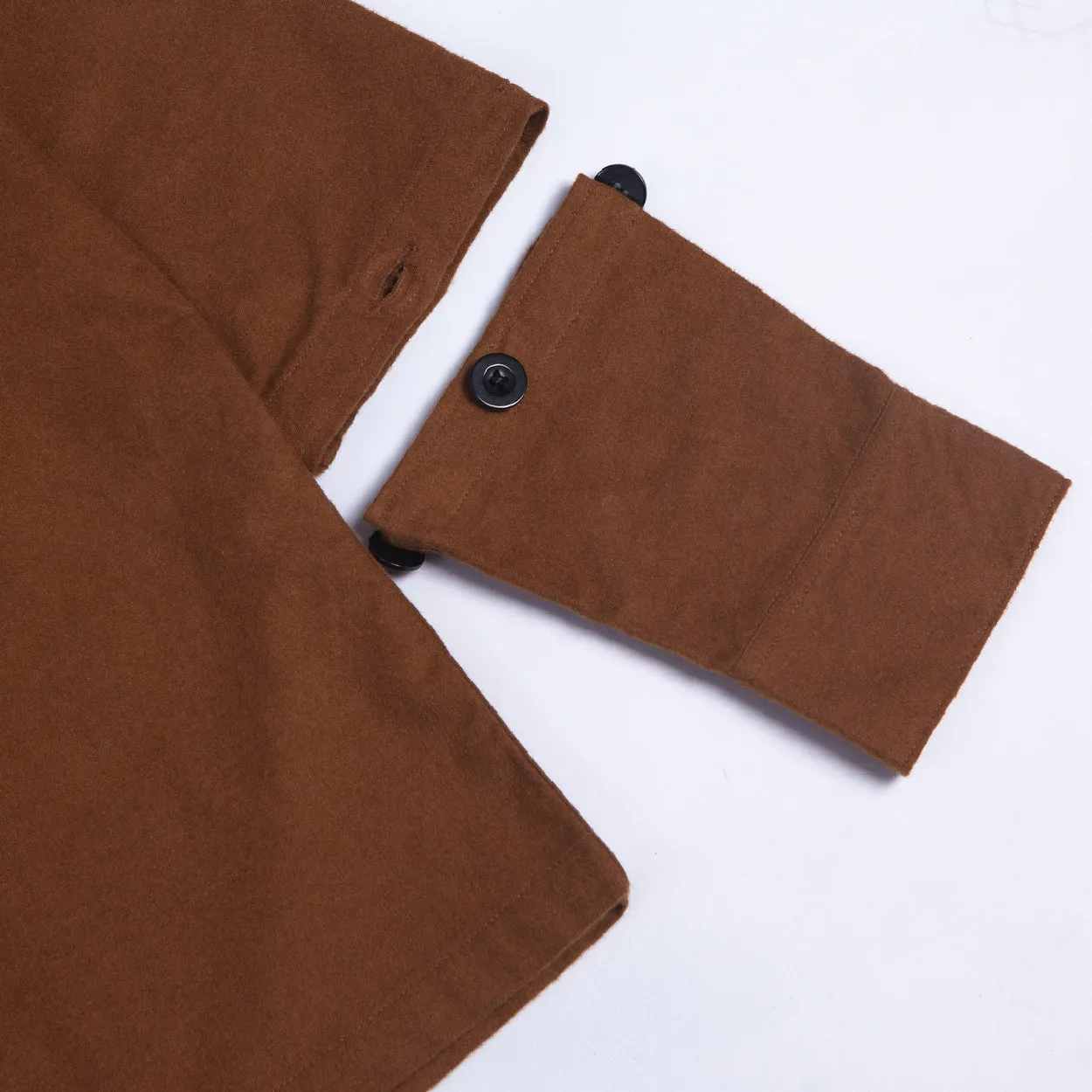 Sigma Zip Flannel Shirt - Brown
