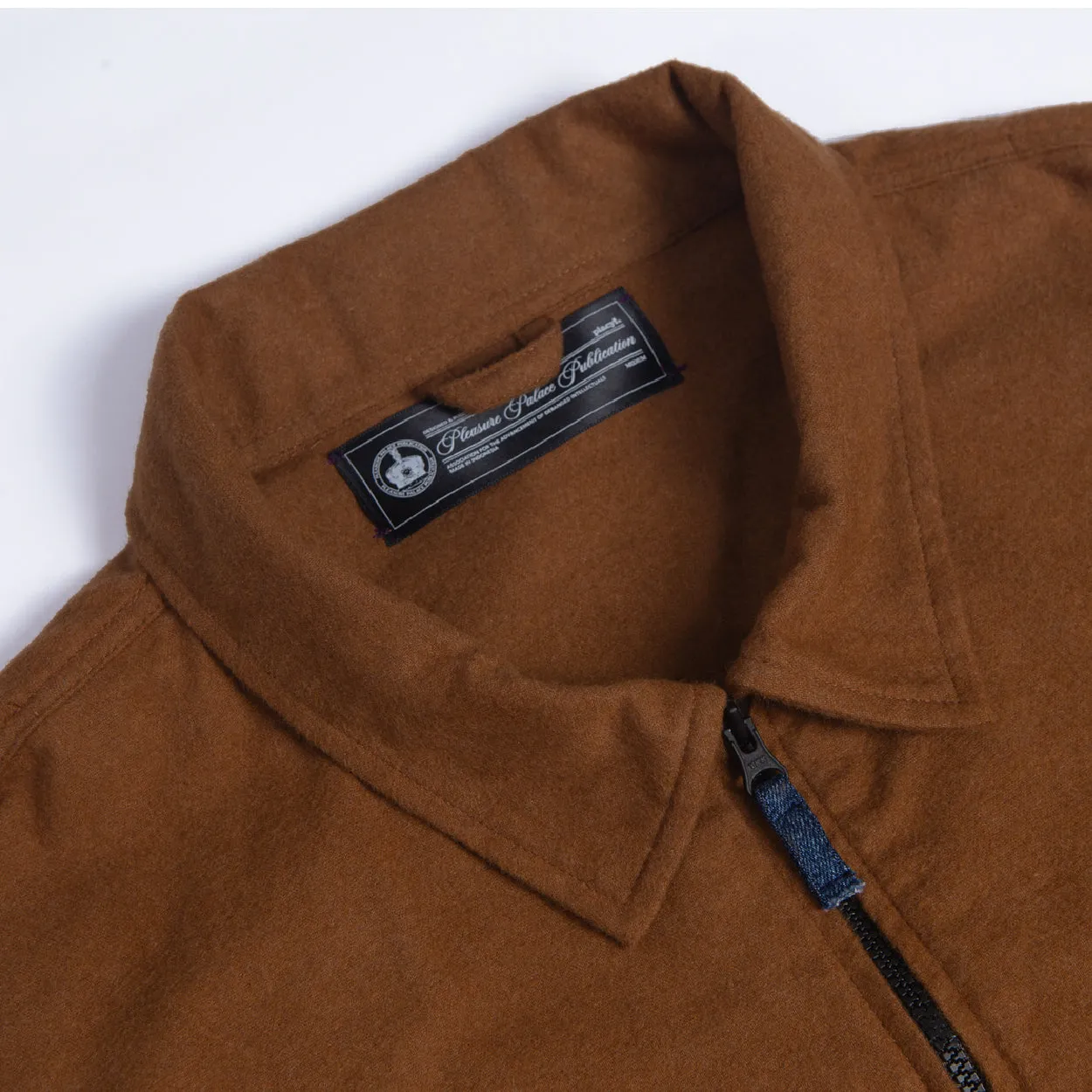 Sigma Zip Flannel Shirt - Brown