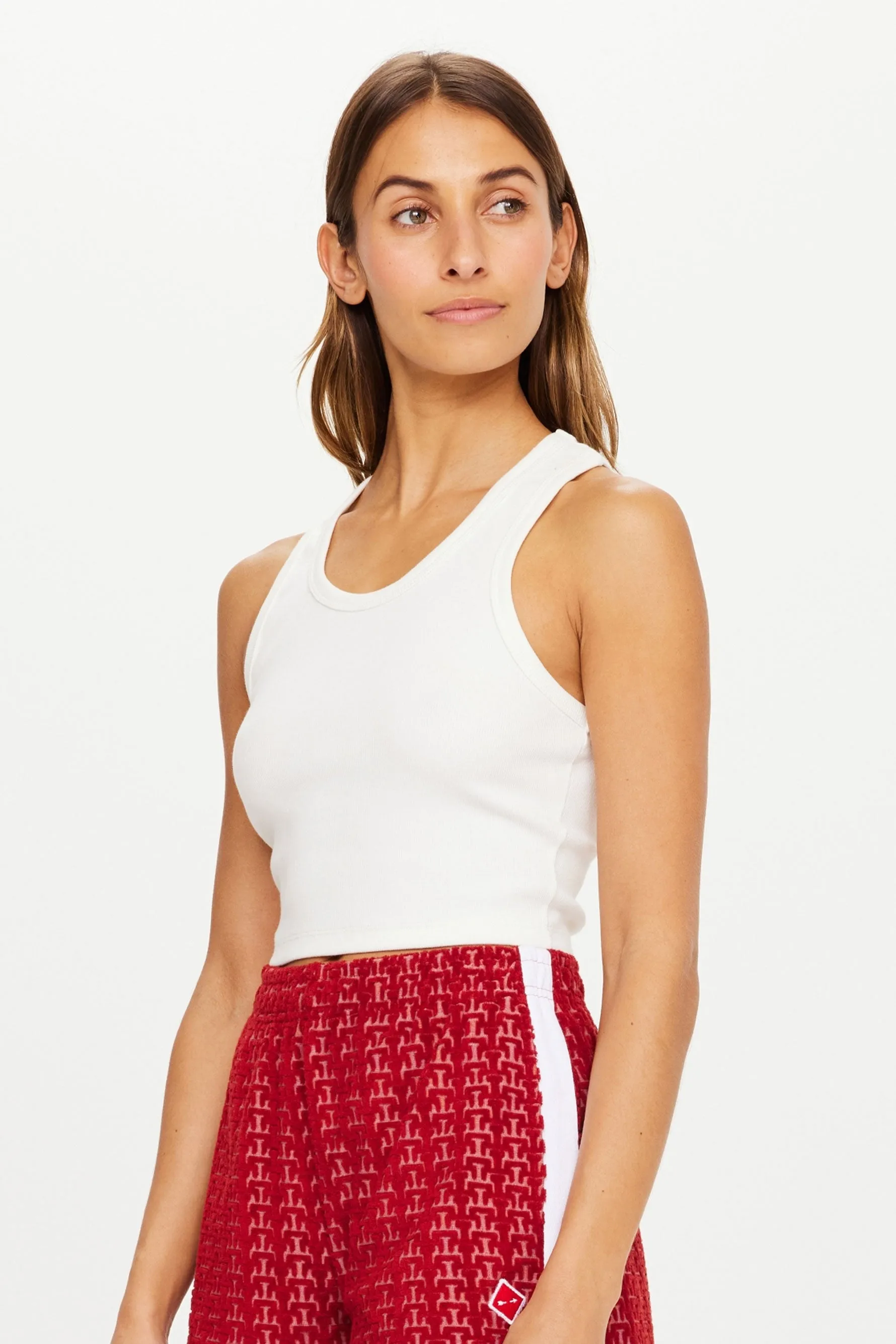 Sophie Crop - White
