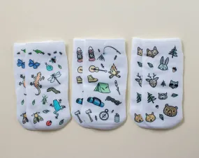 squid socks - Camping Collection 6-12 MONTHS