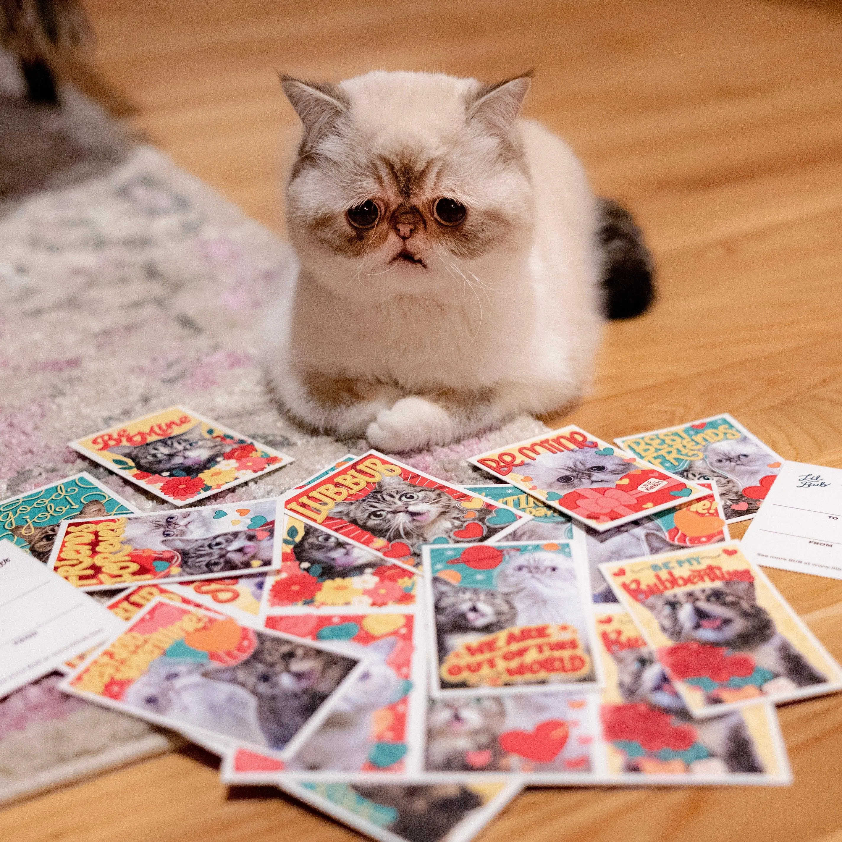 Tear-Away BUB Marbles Valentine Cards - Pack of 24 (Four Sheets)