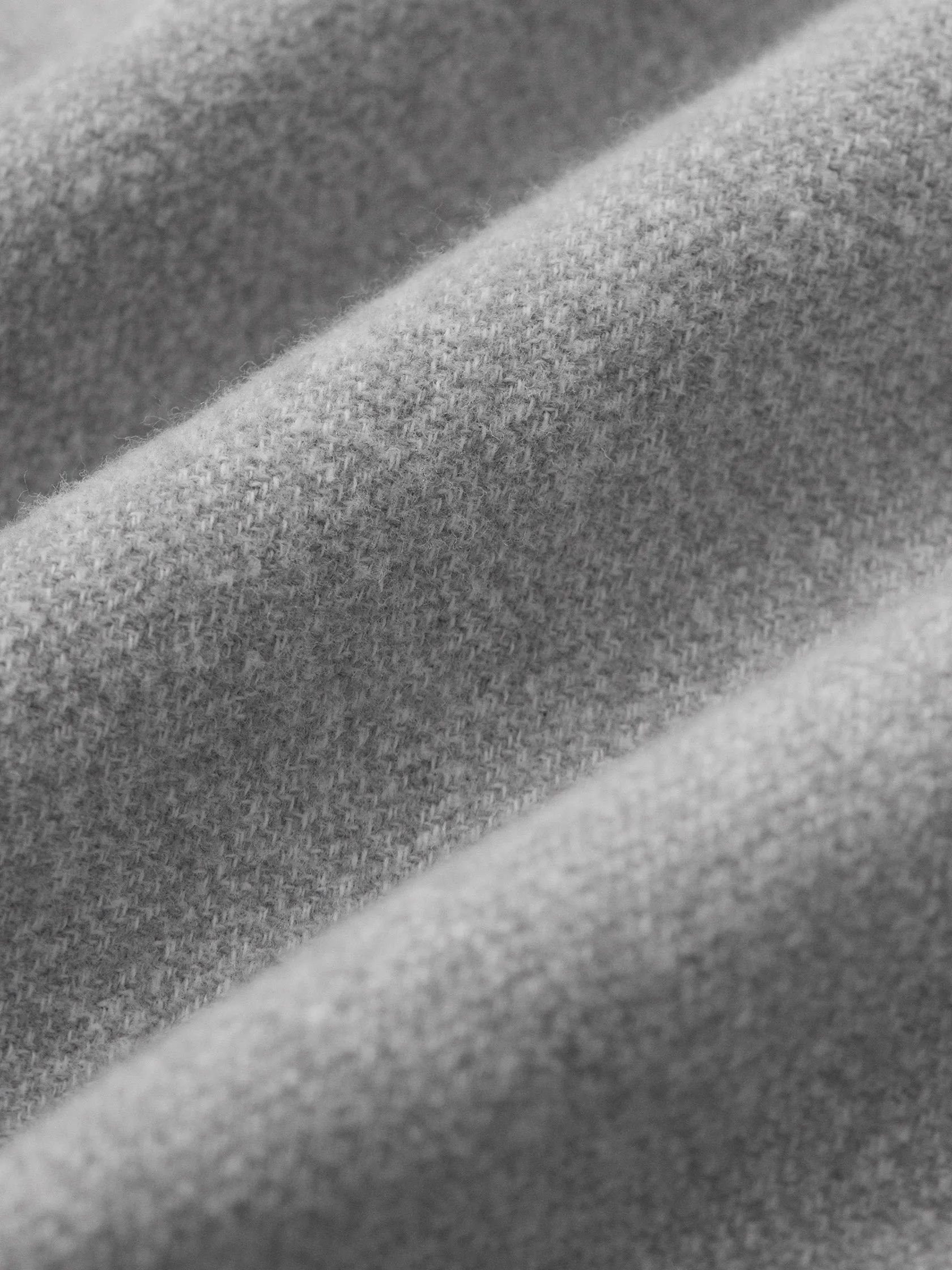 The Heathered Flannel Shirt in Grey